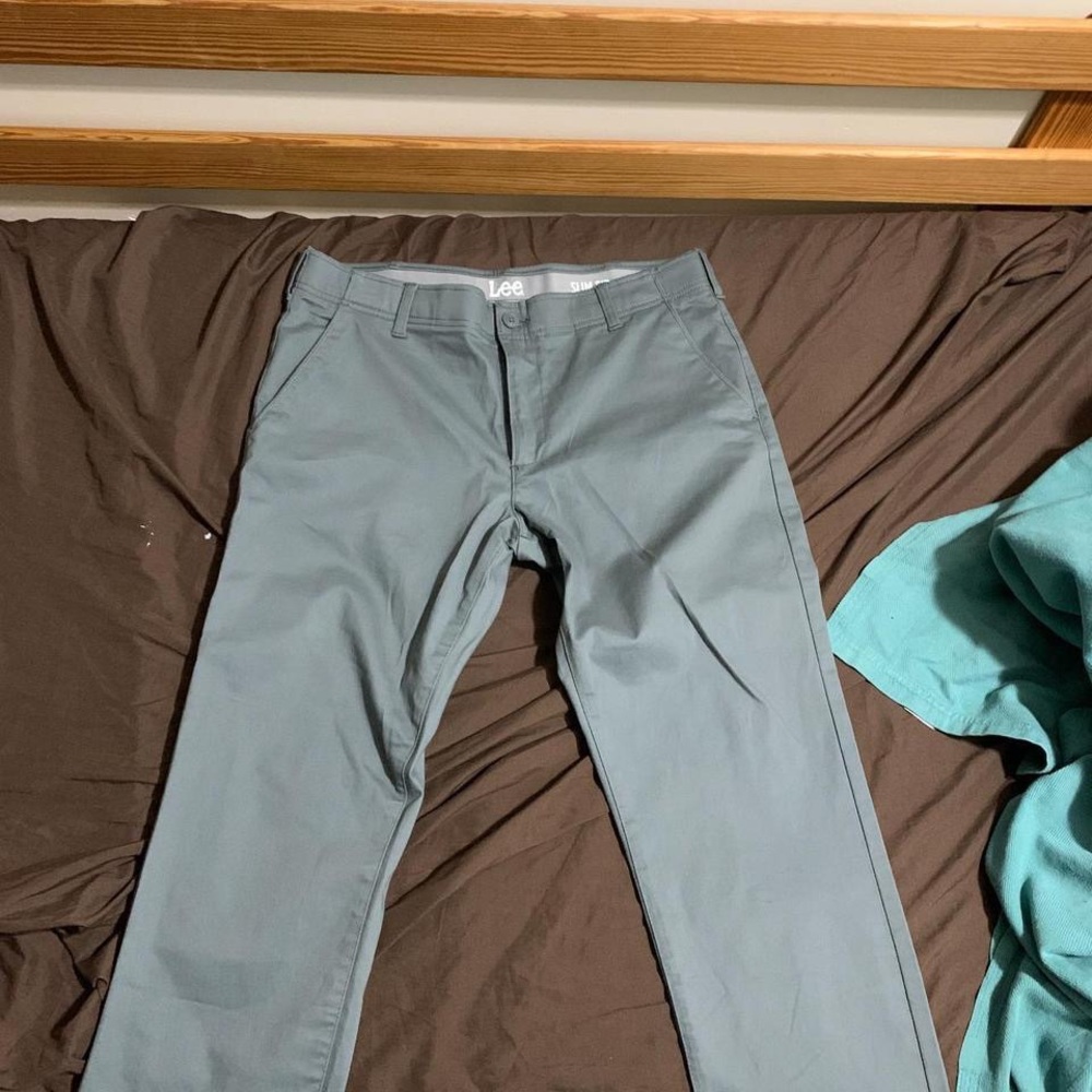 Lee slim fit chinos - green